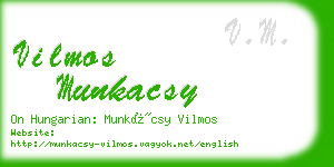 vilmos munkacsy business card